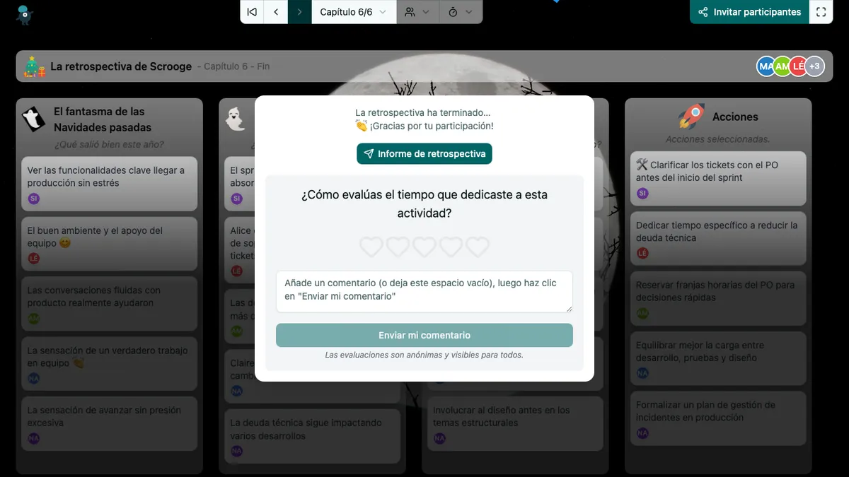 La retrospectiva de Scrooge - end