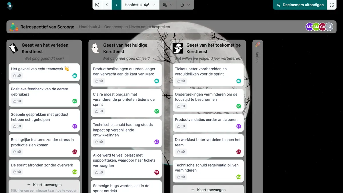 Retrospectief van Scrooge - choose-subjects