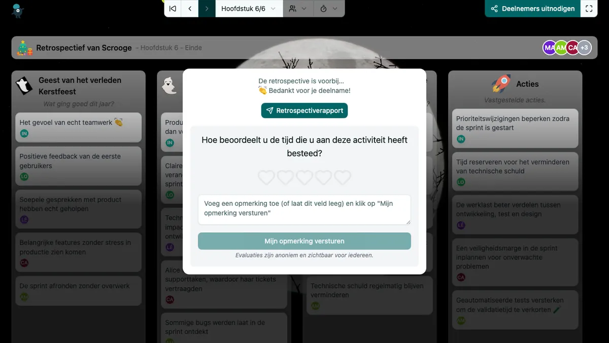 Retrospectief van Scrooge - end
