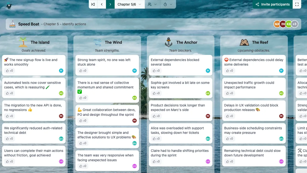 Speed Boat - actions