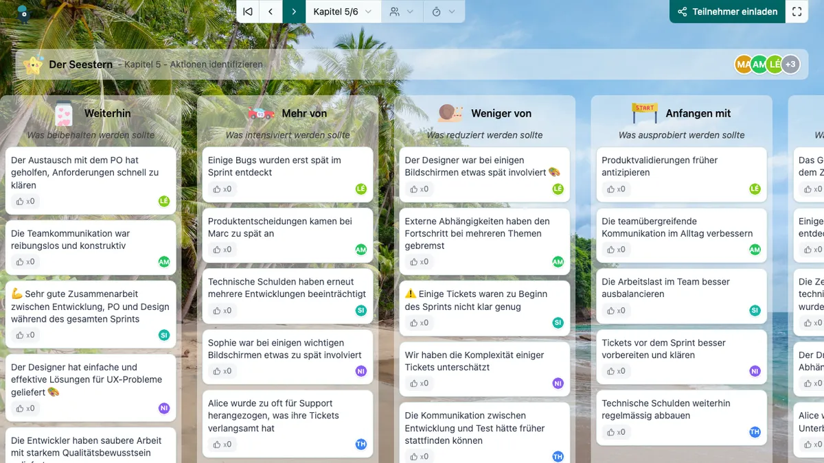 Der Seestern - actions