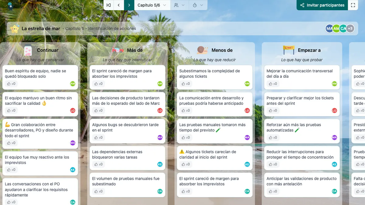 La estrella de mar - actions