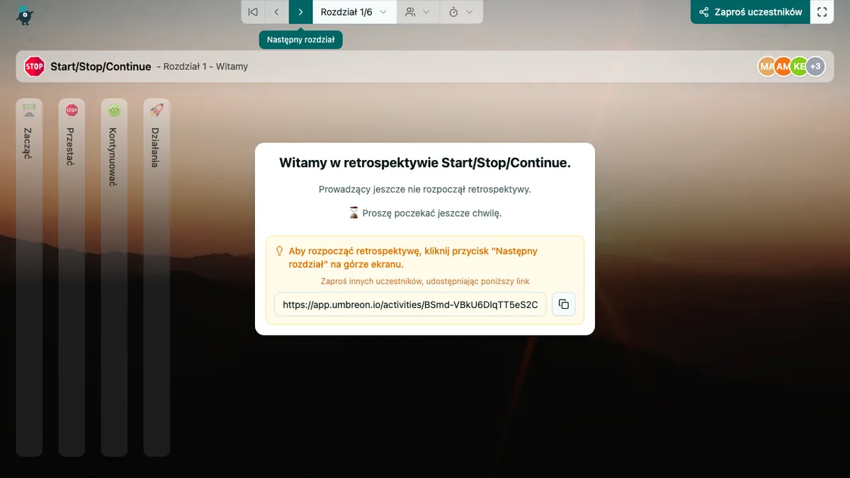 Start/Stop/Continue - welcome