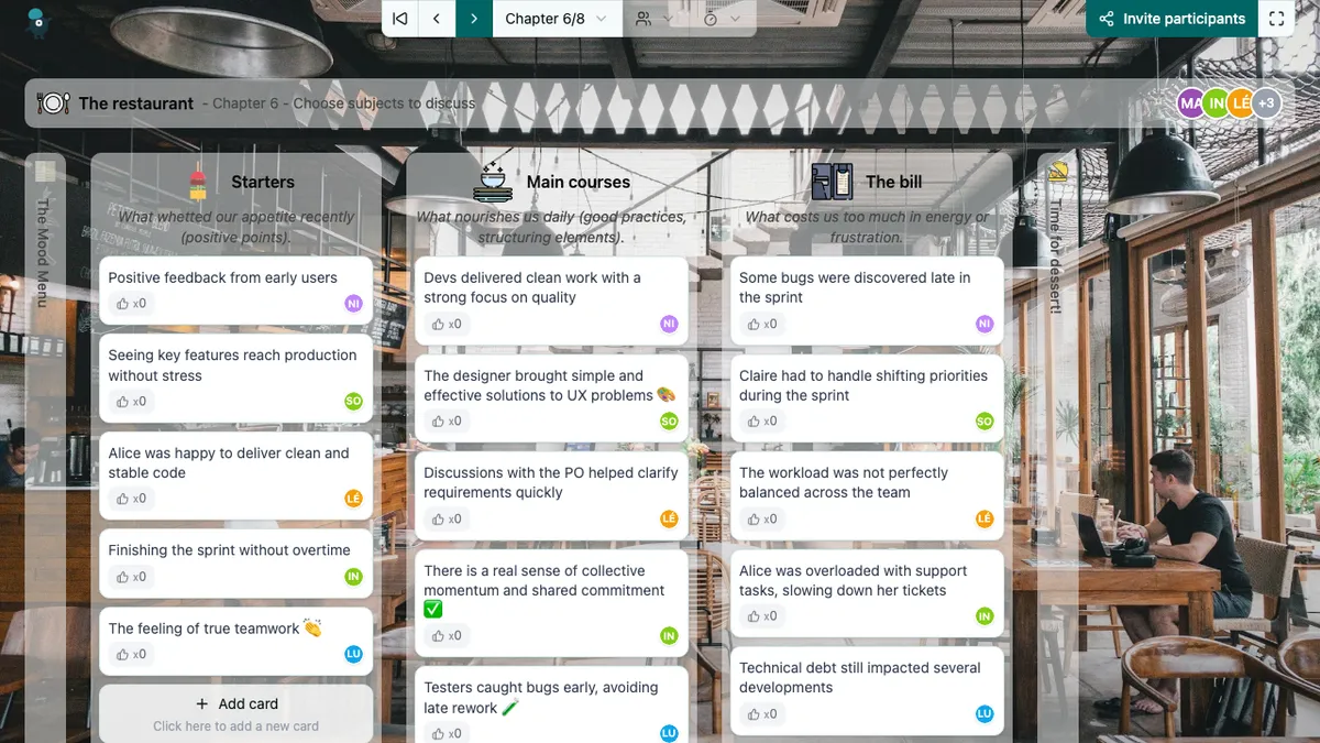 The restaurant - choose-subjects