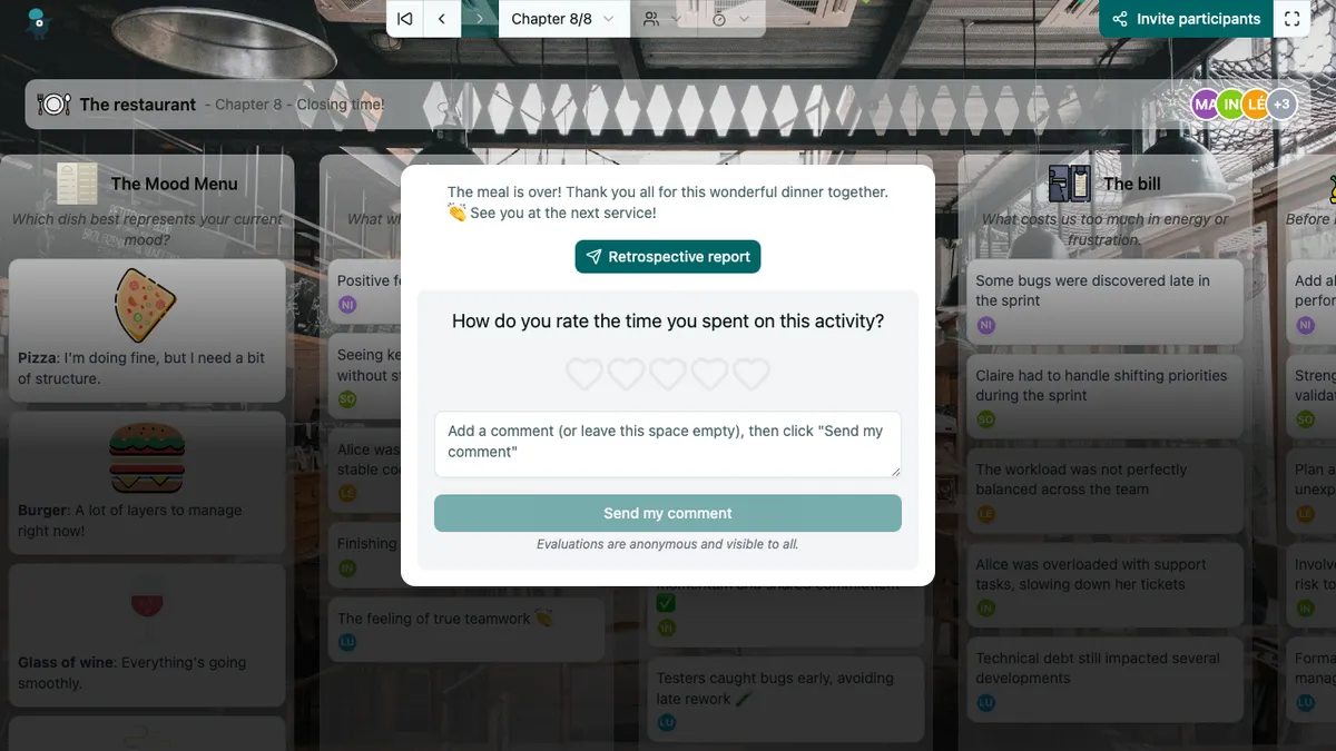 The restaurant - end