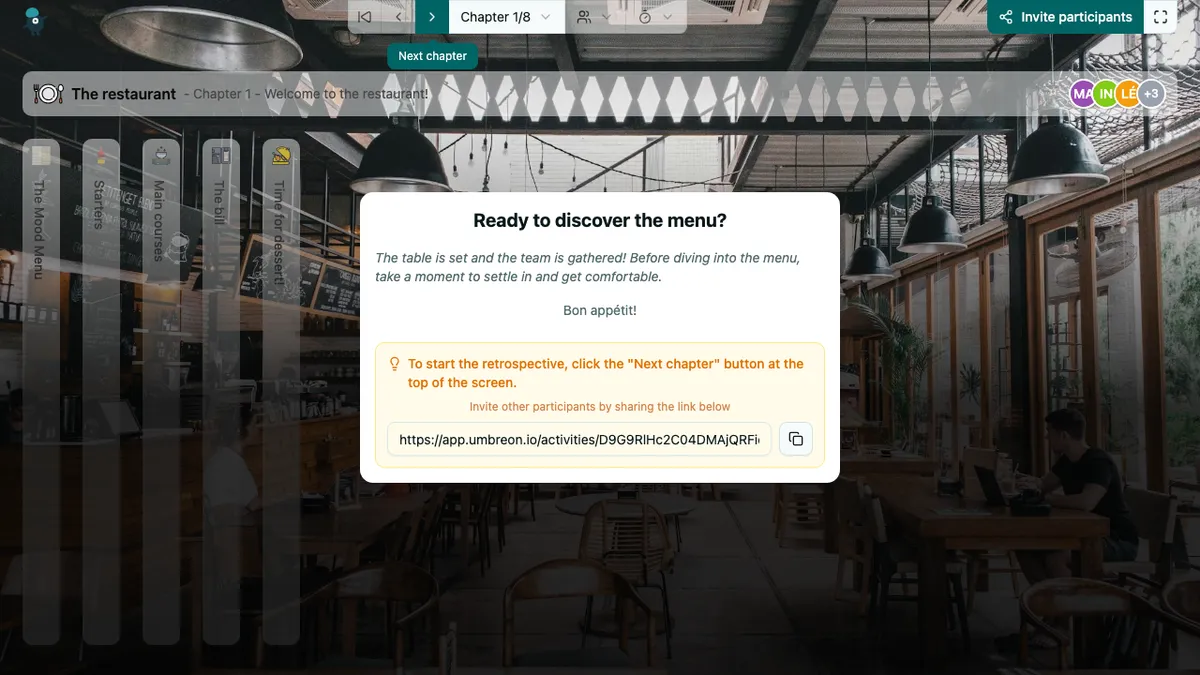 The restaurant - welcome