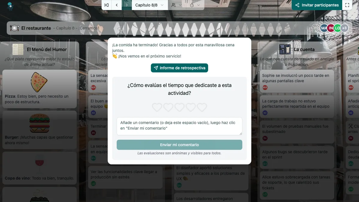 El restaurante - end