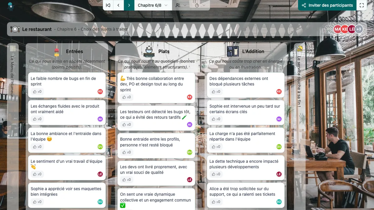 Le restaurant - choose-subjects