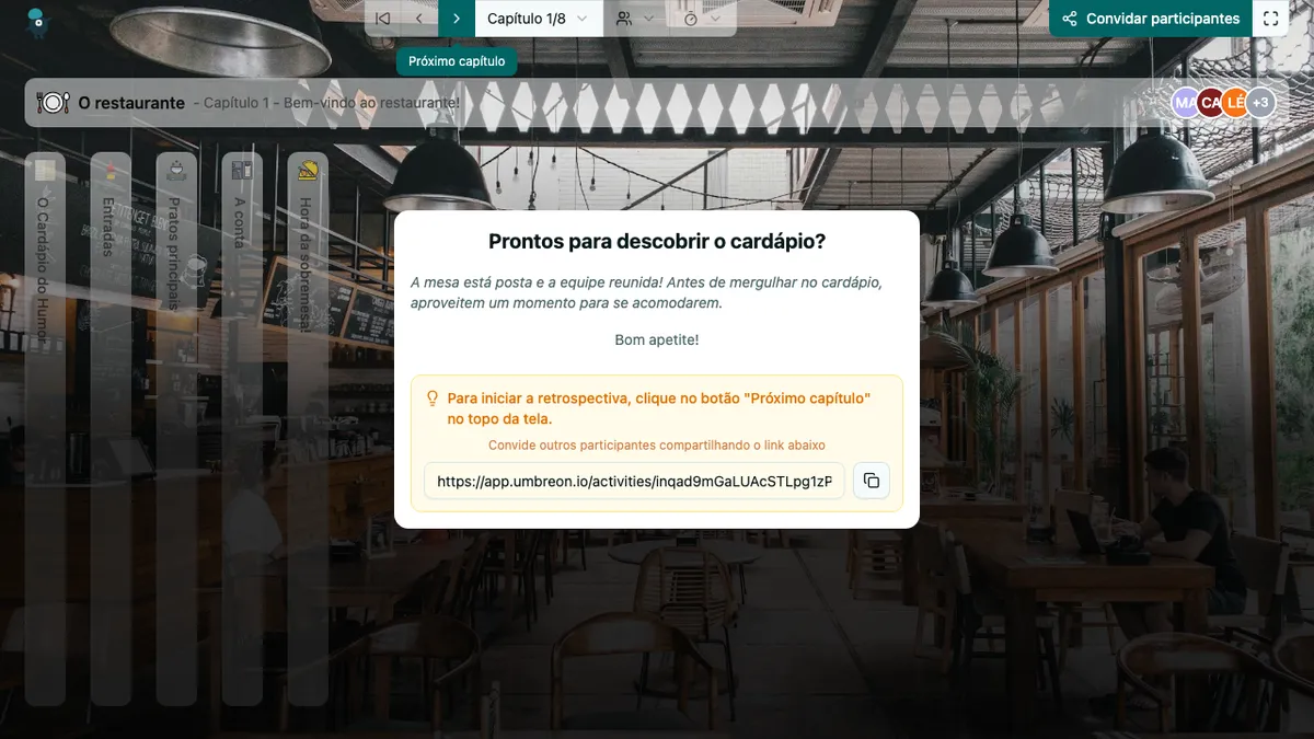 O restaurante - welcome