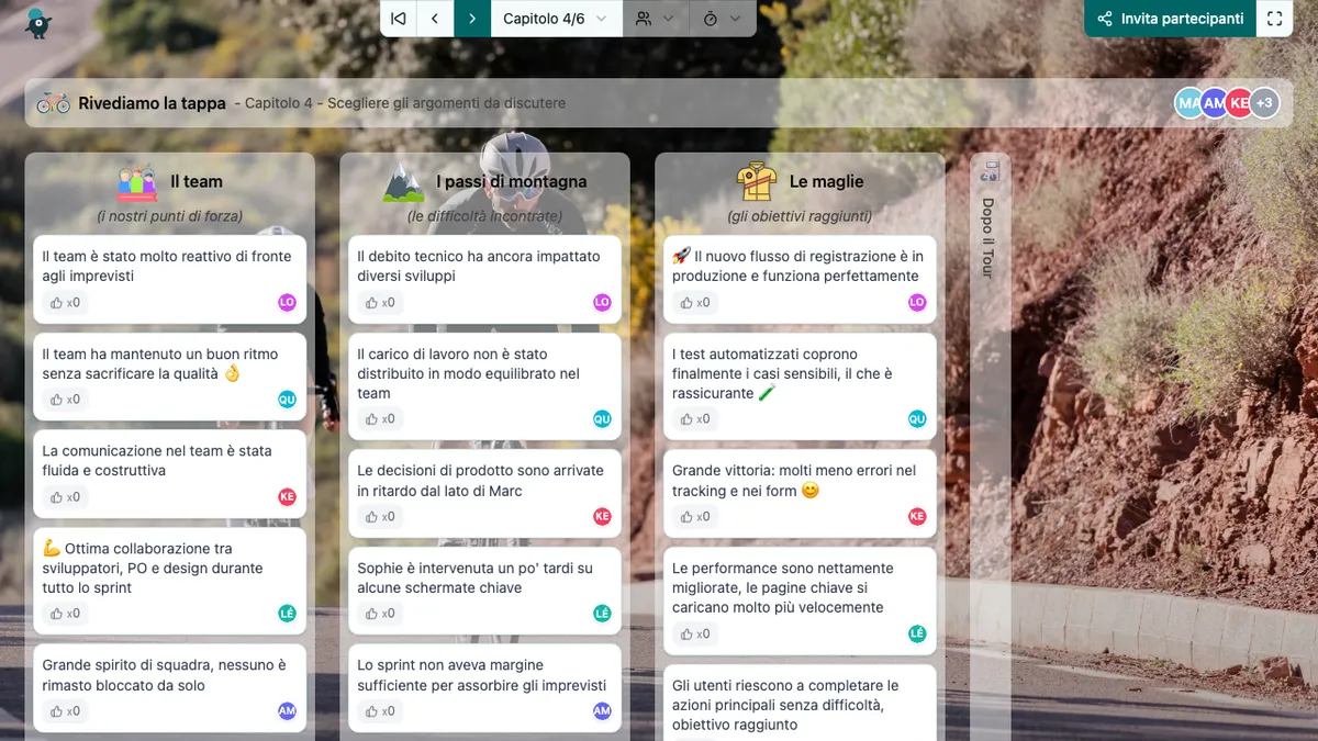 Rivediamo la tappa - choose-subjects