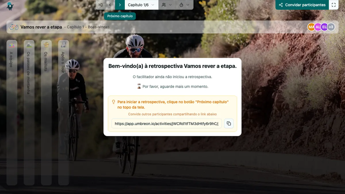 Vamos rever a etapa - welcome